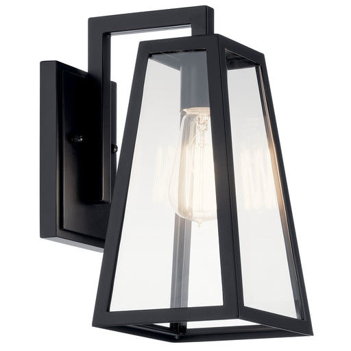 Kichler - 49330BK - One Light Outdoor Wall Mount - Delison - Black