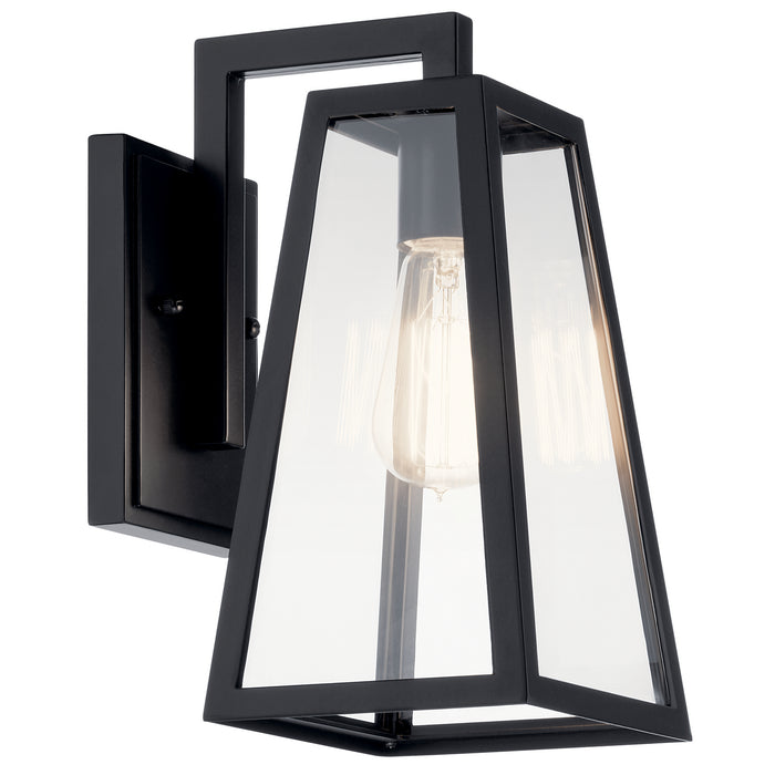 Kichler - 49330BK - One Light Outdoor Wall Mount - Delison - Black