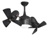 Matthews Fan Company - DGLK-BK-WDBK - 41 Inch Ceiling Fan - Dagny - Matte Black