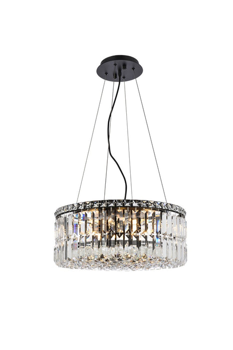 Maxime 12 Light Chandelier Black-Mid. Chandeliers-Elegant Lighting-Lighting Design Store