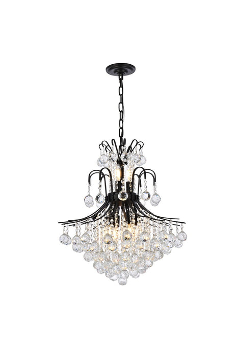 Toureg 11 Light Chandelier Black-Mid. Chandeliers-Elegant Lighting-Lighting Design Store