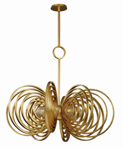 Frequency LED Pendant Gold Leaf