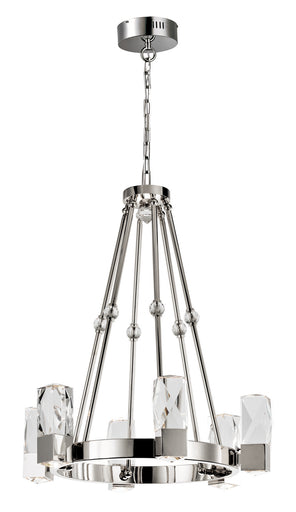 Empire LED Chandelier Polished Nickel