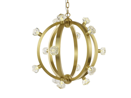 Norma Jeane LED Pendant Satin Brass