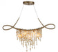 Studio M - SM23834GS - Five Light Linear Chandelier - Cradle - Golden Silver