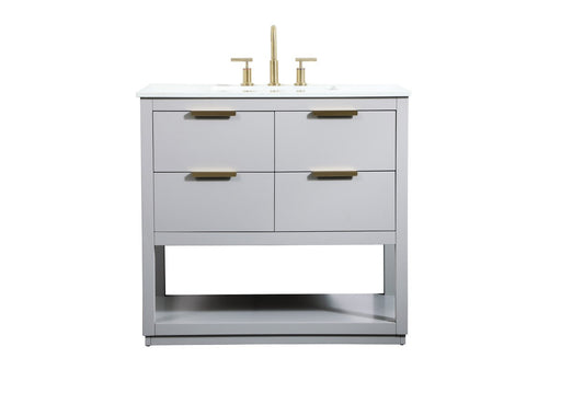Larkin Vanity Sink Set Grey