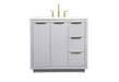 Elegant Lighting - VF19436GR - Vanity Sink Set - Blake - Grey