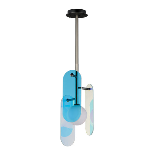 Megalith - Glass LED Pendant Gunmetal