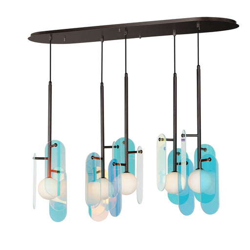 Megalith - Glass LED Pendant Brushed Bronze