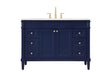 Elegant Lighting - VF31848BL - Single Bathroom Vanity - Bennett - Blue