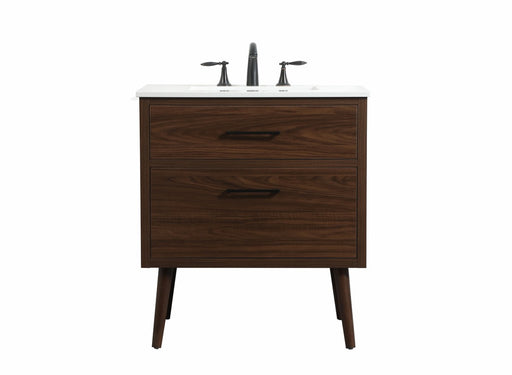 Boise Single Bathroom Vanity Walnut