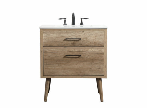 Boise Single Bathroom Vanity Natural Oak
