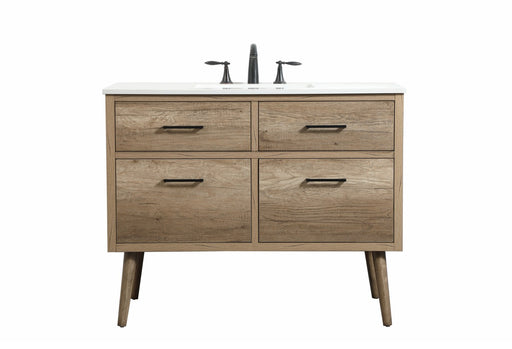 Boise Single Bathroom Vanity Natural Oak