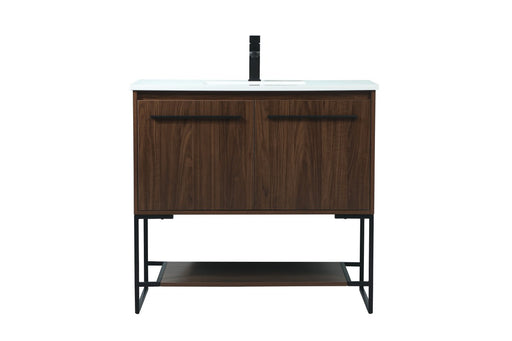Sloane Vanity Sink Set Walnut