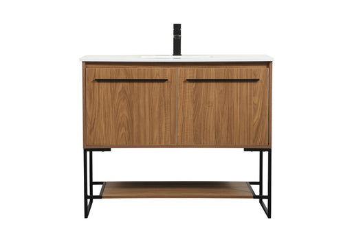 Sloane Single Bathroom Vanity Walnut Brown