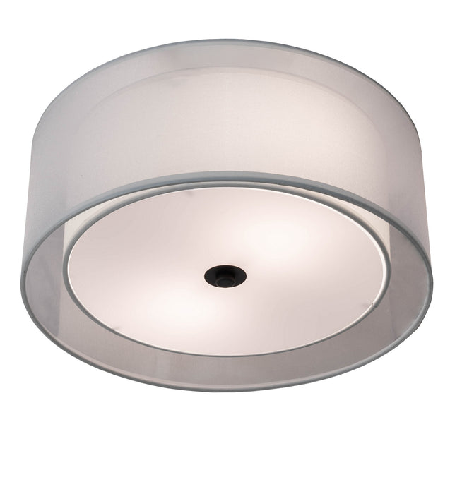 Meyda Tiffany - 219587 - Three Light Flushmount - Cilindro - Oil Rubbed Bronze