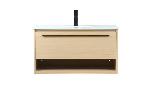 Roman Vanity Sink Set Maple