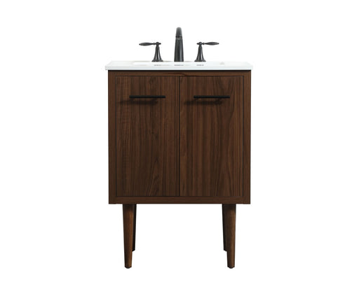 Cyrus Single Bathroom Vanity Walnut