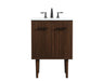 Elegant Lighting - VF48024MWT - Single Bathroom Vanity - Cyrus - Walnut