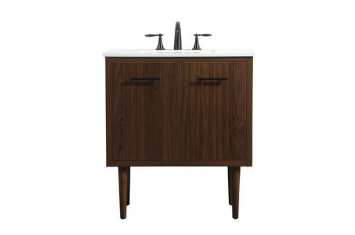 Cyrus Single Bathroom Vanity Walnut