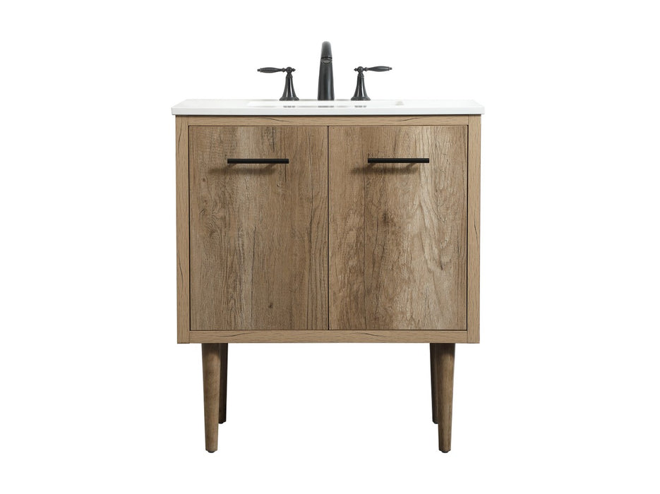 Elegant Lighting - VF48030NT - Single Bathroom Vanity - Cyrus - Natural oak