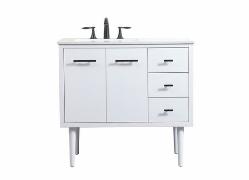 Cyrus Single Bathroom Vanity White