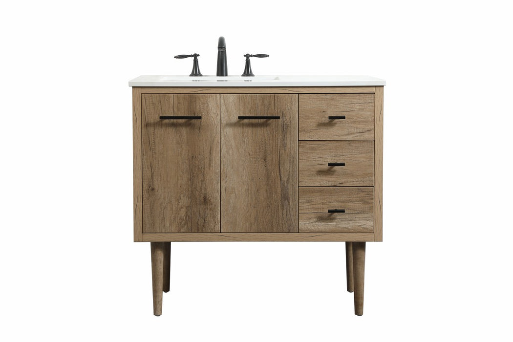 Elegant Lighting - VF48036NT - Single Bathroom Vanity - Cyrus - Natural oak