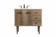 Elegant Lighting - VF48036NT - Single Bathroom Vanity - Cyrus - Natural oak