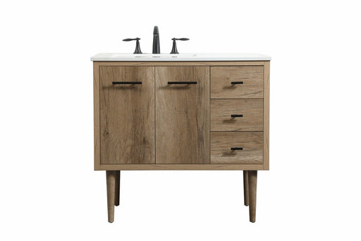 Cyrus Single Bathroom Vanity Natural oak