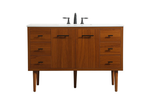 Cyrus Single Bathroom Vanity Teak