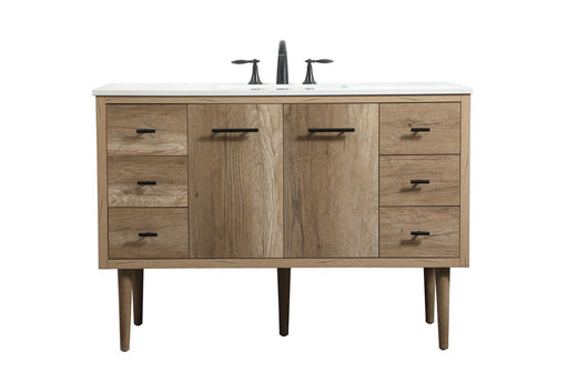 Cyrus Single Bathroom Vanity Natural oak