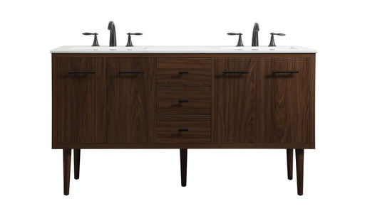 Cyrus Single Bathroom Vanity Walnut