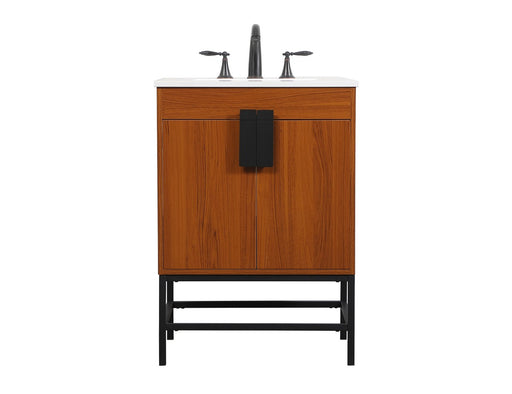 Eugene Single Bathroom Vanity Teak