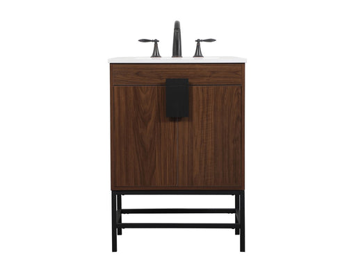 Eugene Single Bathroom Vanity Walnut