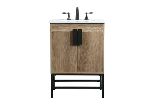 Eugene Single Bathroom Vanity Natural Oak