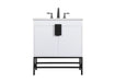 Elegant Lighting - VF48830MWH - Single Bathroom Vanity - Eugene - White