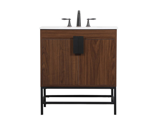 Eugene Single Bathroom Vanity Walnut