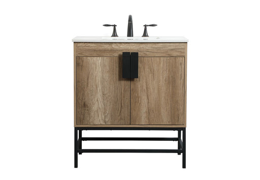 Eugene Single Bathroom Vanity Natural Oak