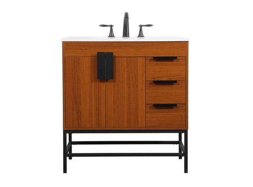 Eugene Single Bathroom Vanity Teak