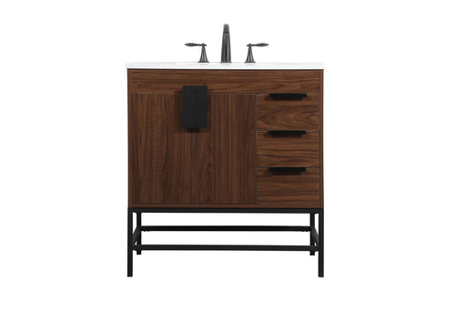 Eugene Single Bathroom Vanity Walnut