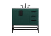 Elegant Lighting - VF48836MGN - Single Bathroom Vanity - Eugene - Green