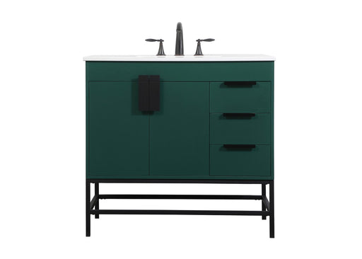 Eugene Single Bathroom Vanity Green
