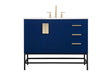 Elegant Lighting - VF48842MBL - Single Bathroom Vanity - Eugene - Blue