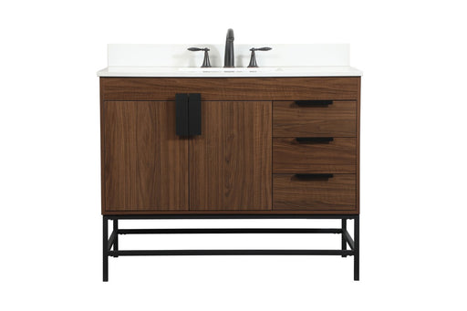 Eugene Single Bathroom Vanity Walnut