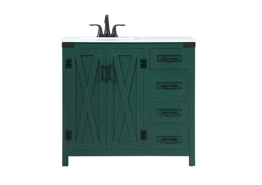 Grant Single Bathroom Vanity Green