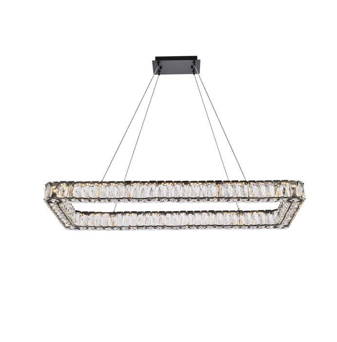 Monroe LED Pendant Black-Linear/Island-Elegant Lighting-Lighting Design Store