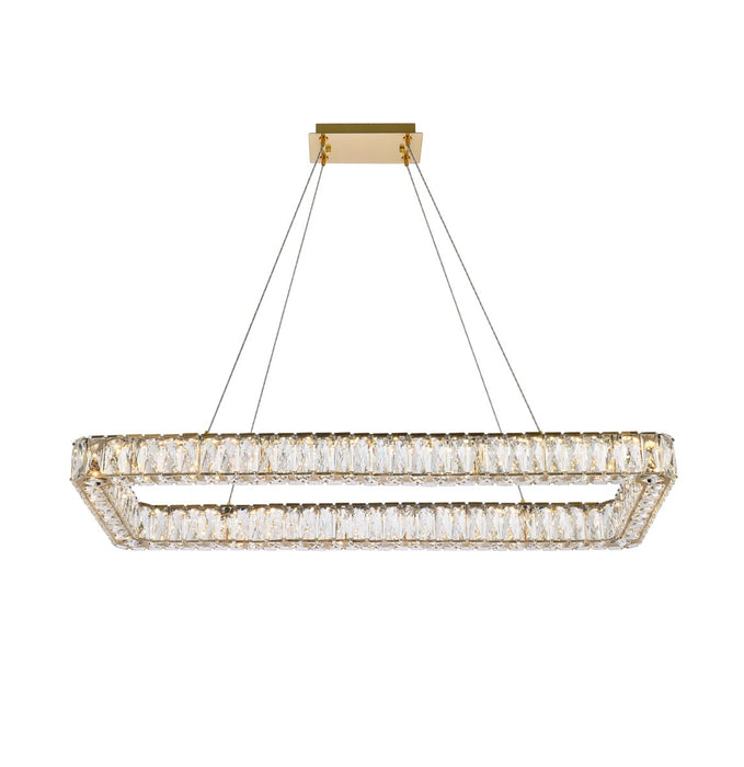 Monroe LED Pendant Gold-Linear/Island-Elegant Lighting-Lighting Design Store