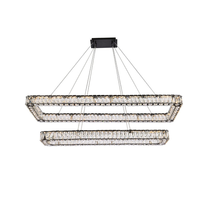 Monroe LED Pendant Black-Linear/Island-Elegant Lighting-Lighting Design Store