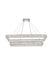 Monroe LED Pendant Chrome-Linear/Island-Elegant Lighting-Lighting Design Store