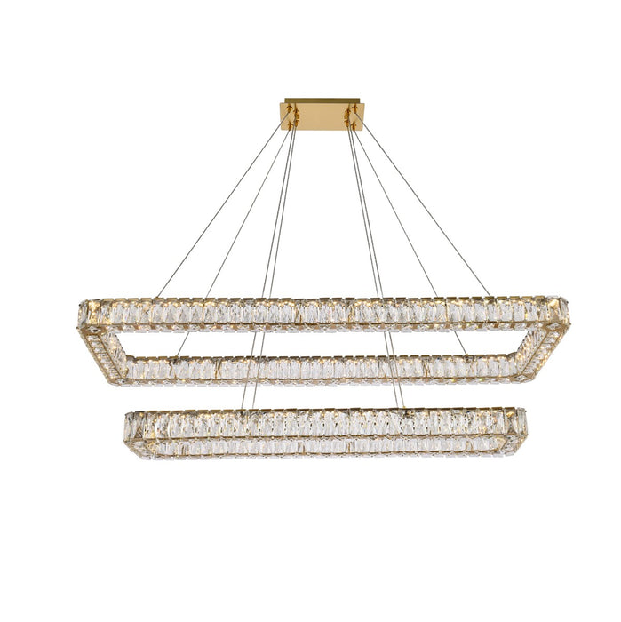Monroe LED Pendant Gold-Linear/Island-Elegant Lighting-Lighting Design Store